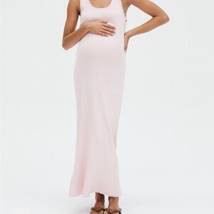 Sleeveless Light Pink Maxi Dress
